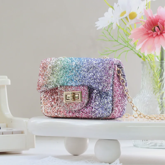 Girls' Sparkly Sequin Mini Crossbody Bag