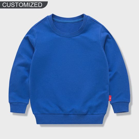 【12M-11Y】Custom Name Soccer Initial Sweatshirt For Kids - Personalized Gift For Boys