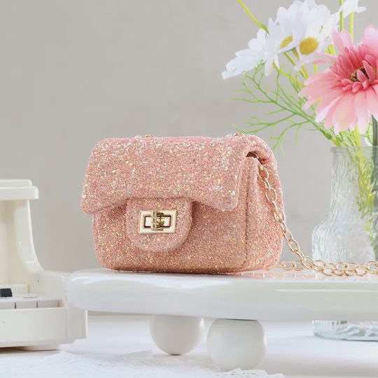 Girls' Sparkly Sequin Mini Crossbody Bag