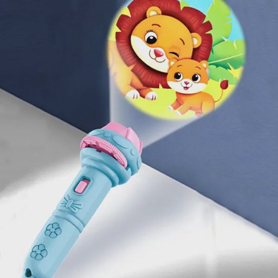 Cartoon Children's Projection Flashlight Mini Projector Baby Early Education Toy