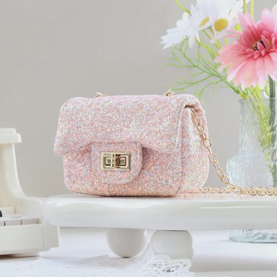 Girls' Sparkly Sequin Mini Crossbody Bag
