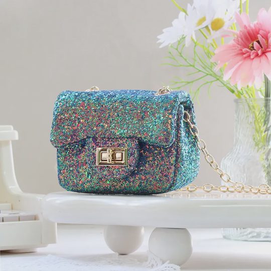 Girls' Sparkly Sequin Mini Crossbody Bag